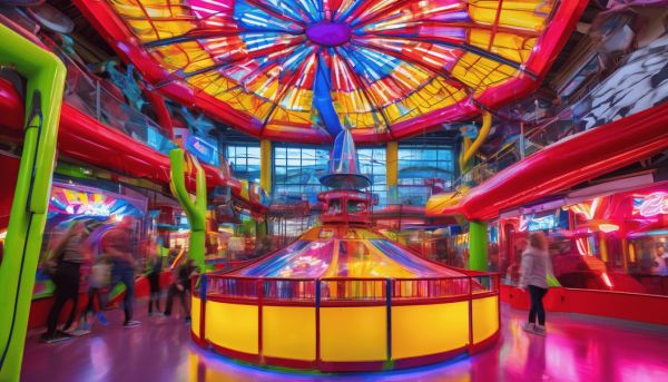 Profitez des jeux et des attractions à La tête dans les nuages à Lyon Part-Dieu